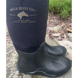 muck boots Original Tall Equestrian womens 6.5 Waterproof Black